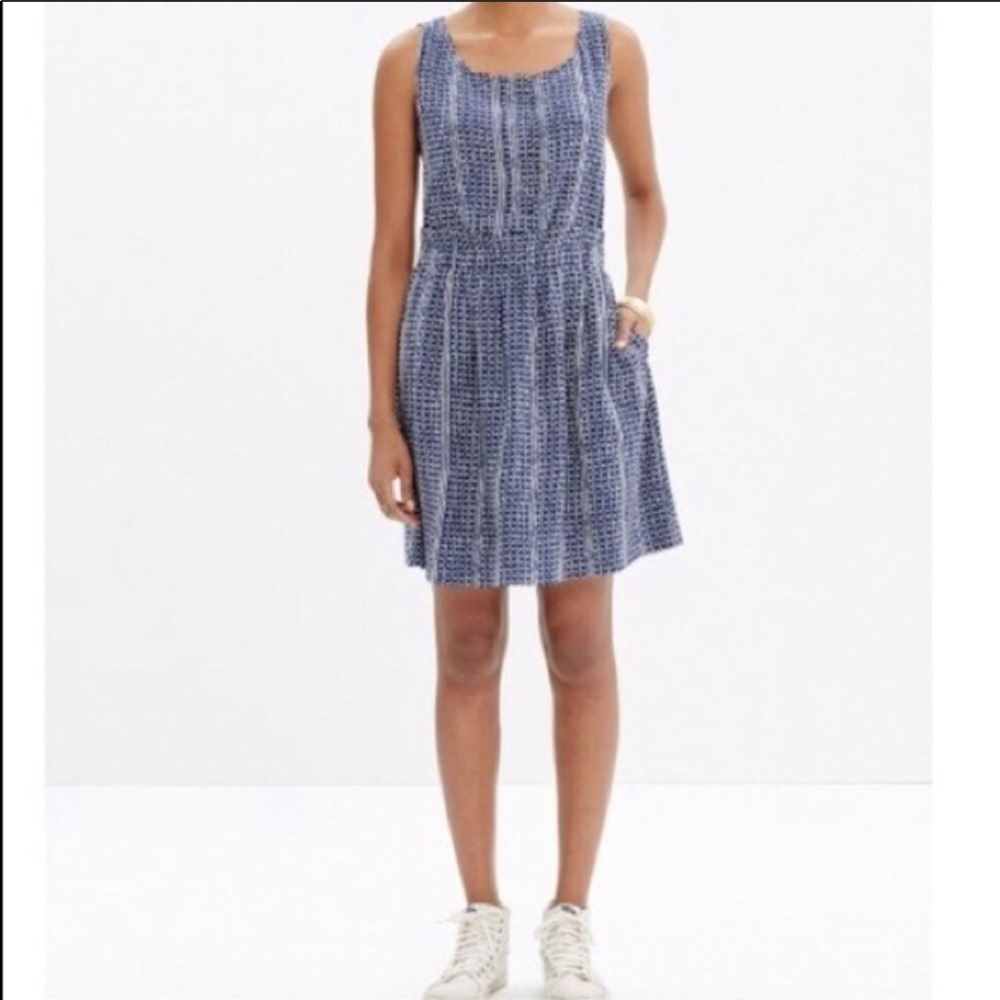 Madewell Silk Paper Bag Tank Dress